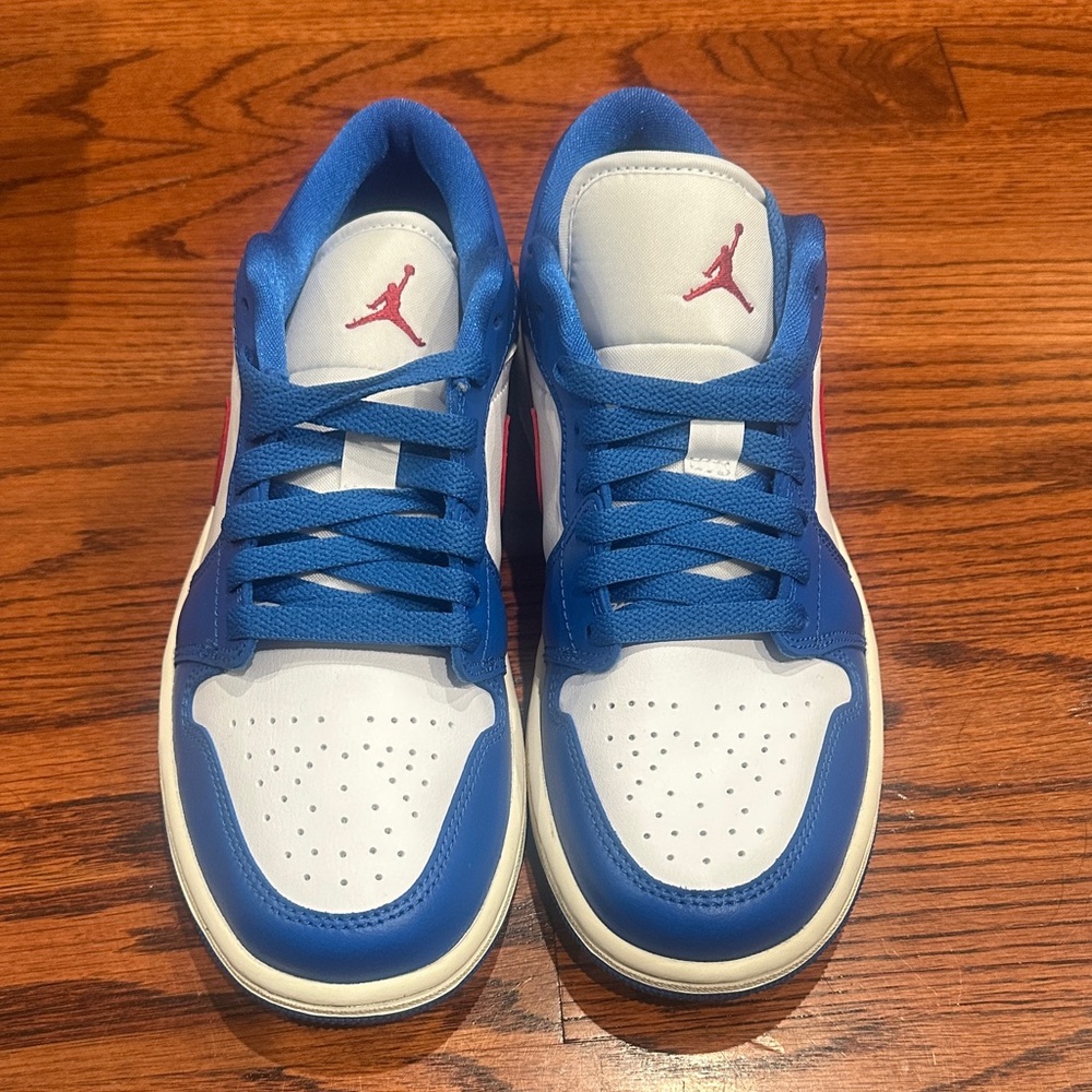 Women’s Blue, Red and White Sneakers